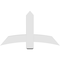 Ekena Millwork Bellingham Architectural Grade PVC Gable Bracket, 48"W x 28"H x 4"D x 6"F, 14/12 Pitch GBP048X28X0406BEL00 - alternate 2